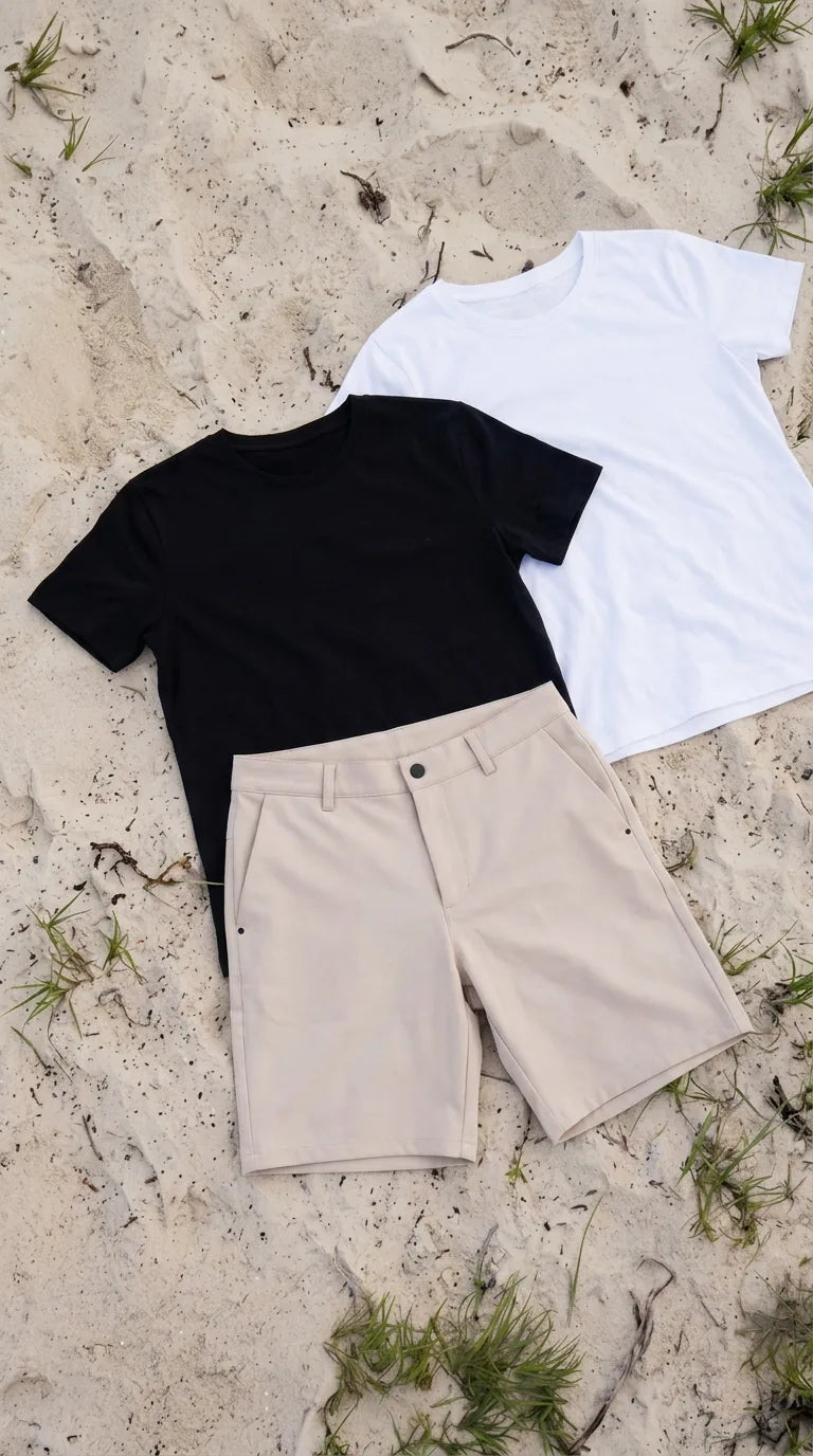 Listo para el verano: pantalones cortos y camisetas para los días calurosos